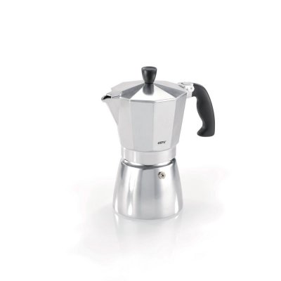 GEFU Machine &agrave; espresso 6 tasses LUCINO  Aluminium Argent