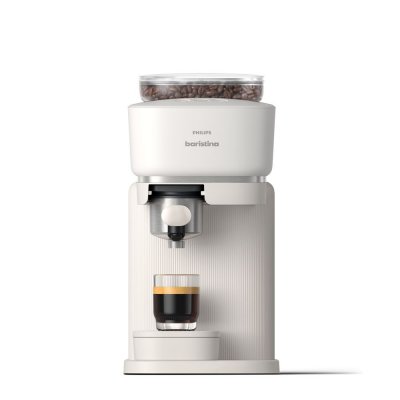 PHILIPS Machine &agrave; expresso Baristina BAR300/00 cafeti&egrave;re &agrave; grain Blanche