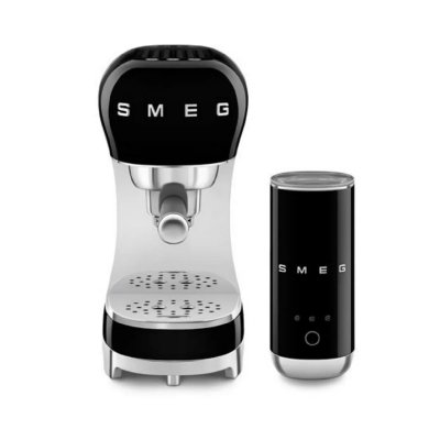 SMEG Machine &Agrave; Expresso  Comptoir Black, Chrome, Silver Ground Coffee