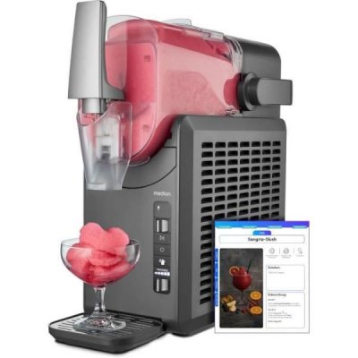 MEDION Machine a Glace Sorbetiere Machine a boissons glac&eacute;es et granit&eacute;es MD12090 Capac