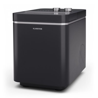 KLARSTEIN Machine &agrave; gla&ccedil;ons - 12 kg/24 h Gla&ccedil;ons en 6 min 2 tailles Machine a gla&ccedil;ons 150 W Noir 