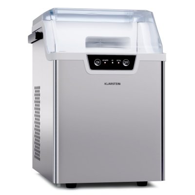 KLARSTEIN Machine &agrave; Gla&ccedil;ons 200W 17 L Fonctionnement Rapide 4 min Ice Maker 12kg Autonettoyante Blanc 