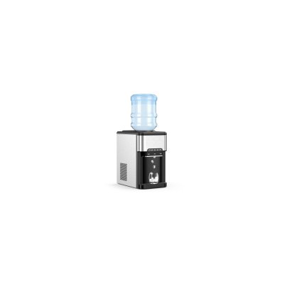 COSTWAY Machine &agrave; Gla&ccedil;ons 3 en 1 avec Distributeur d'eau Froide/Chaude, Compact Portable