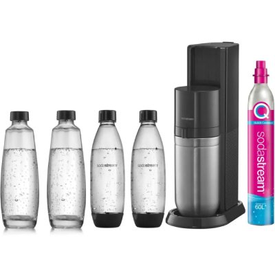 SODASTREAM Machine &agrave; soda  DUO Noire Pack 4 bouteilles