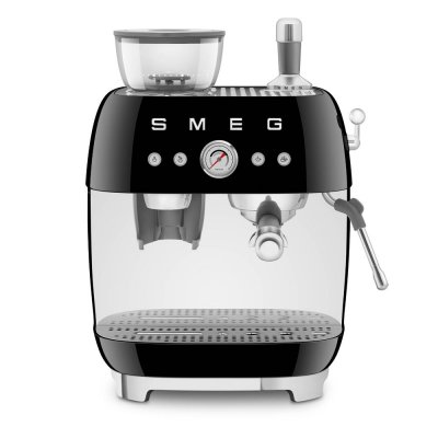 SMEG Machine Expresso  Egf03bleu Noire Ann&eacute;es 50 Avec Moulin Int&eacute;gr&eacute;