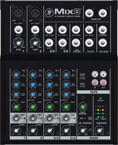 MACKIE  MIX8 - Table de mixage 8 voies