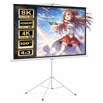 MACLEAN  MC-595 ecran de Projection pour Stand 100"" 4:3 200x150 (MC595 100"" 4:3)
