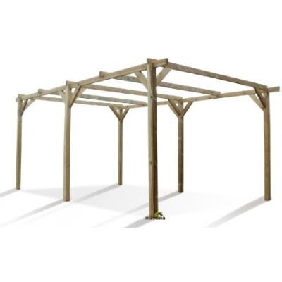 CERLAND MADEIRA PACO - Carport bois trait&eacute; - 2303