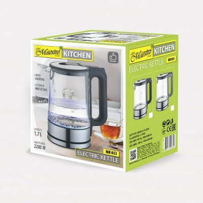  Maestro Mr-053 1.7l 2200w Kettle Argent&eacute; One Size / EU Plug