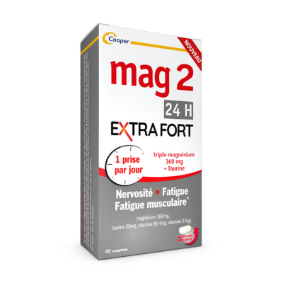 MAG 2 Extra Fort 45 Comprim&eacute;s - Bo&icirc;te 45 comprim&eacute;s