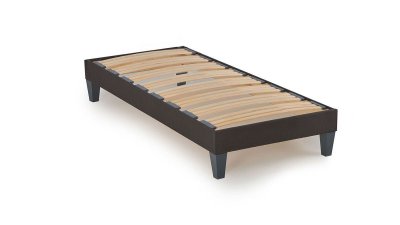 MAISON AUBERTIN  Sommier en Kit Tissu Gris - 90 x 190 cm