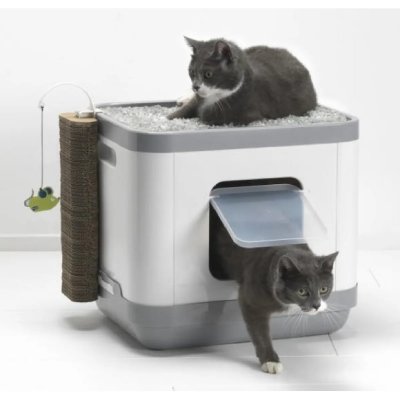 MODERNA Maison de toilette - 2 en 1 avec station de repos - 47.5*39.5*40
