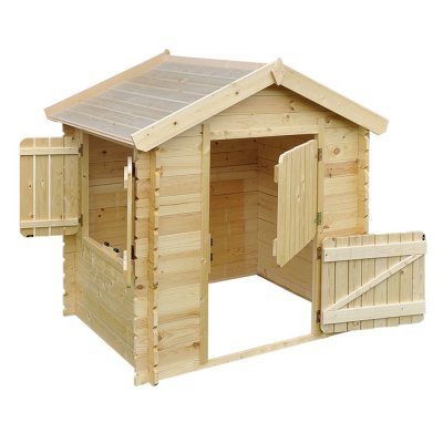 TIMBELA Maison en bois pour enfants SANS PLANCHER -   M516 - 1,1 m2