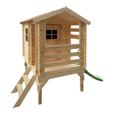 TIMBELA Maisonnette en bois pour enfants 182x146xH145cm  M501