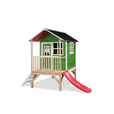 EXIT Maisonnette en bois pour enfants loft 300 vert -  toys 50.03.12.00