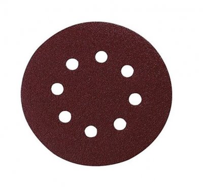 MAKITA  - 10 Disques abrasifs Diam. 125 mm auto-agrippant 8 trous (bois/m&eacute;tal)-P435330-400