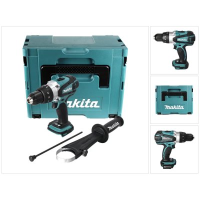 MAKITA  DHP458ZJ Perceuse Visseuse &agrave; percussion en Coffret Makpac 18 V 91 Nm