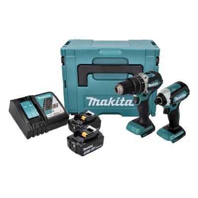 MAKITA  Kit DLX2180TJ (DHP484 DTD153 2 x 5,0 Ah DC18RC MAKPAC 3)