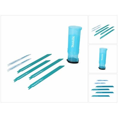 MAKITA  - Pack 6 lames metal pour scie sabre recipro B-44448