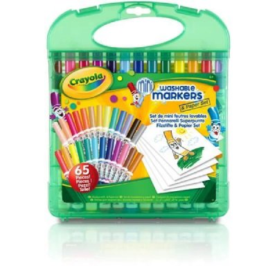 CRAYOLA Mallette de mini feutres &agrave; colorier