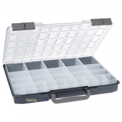 RAACO Mallette de rangement avec 25 inserts CarryLite 55 5x10  136273