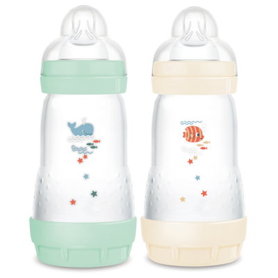 Mam Easy Start Classique Biberon 2 Menthe Coton 260ml 2uts
