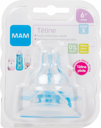 MAM  - Lot x2 Tetines Debit X Liquide epais