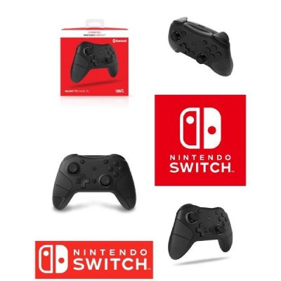 GENERIQUE Manette Bluetooth Nintendo Switch BT Noire &ndash; Bluetooth Controller Black Switch pas cher
