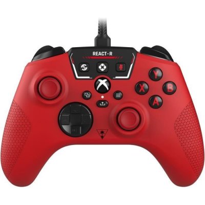 TURTLE BEACH Manette de jeu filaire -  - REACT-R - Rouge - Xbox & Windows