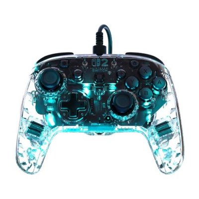 TURTLE BEACH Manette de jeu - Nintendo Switch 2 - Afterglow - RGB - Filaire - Transparent - 