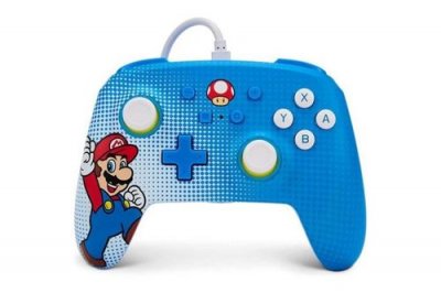 POWERA Manette Filaire Am&eacute;lior&eacute;e Mario Pop Art  pour Nintendo Switch