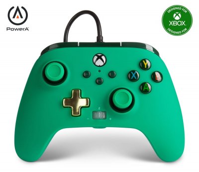 XBOX ONE Manette filaire am&eacute;lior&eacute;e PowerA pour Xbox Series X S - Vert