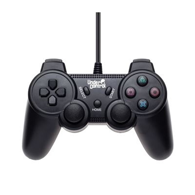 UNDER CONTROL Manette Filaire noire  pour PS3