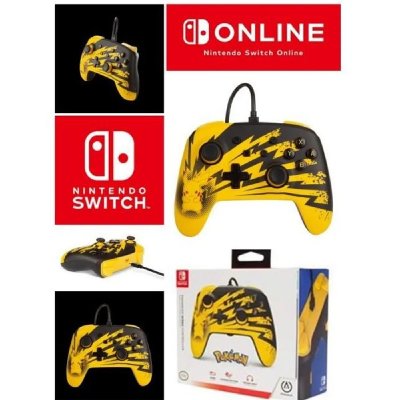 POWERA Manette filaire SWITCH - Pok&eacute;mon - Pikachu Lightning avec C&acirc;ble USB d&eacute;tachable NINTENDO SWITCH