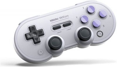 JUST FOR GAMES Manette Gamepad Bluetooth 8Bitdo SN30 Pro SN Gris