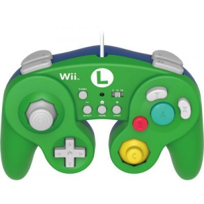 HORI Manette  Battle Pad Luigi Filaire Verte Pour Nintendo Wii, Nintendo Wii U
