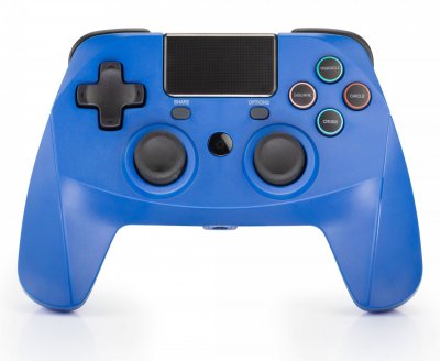 SNAKEBYTE Manette Sans Fil Bluetooth pour PlayStation 4 / PS4 Slim / Pro - Pad tactile - Bleu