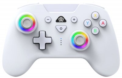 SUBSONIC Manette sans fil Led Controller Bluetooth pour Nintendo Switch Blanc
