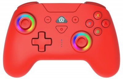 SUBSONIC Manette sans fil Led Controller Bluetooth pour Nintendo Switch Rouge