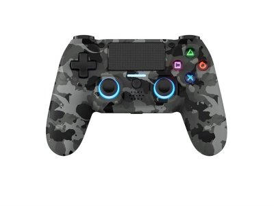 DRAGONSHOCK Manette sans fil Mizar Gris Int&eacute;gral pour PS4 PC Android et iOS
