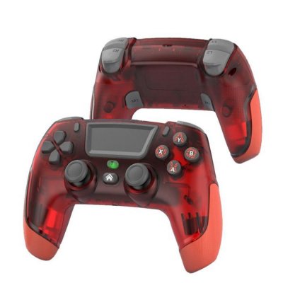 1 UP DISTRIBUTION Manette Sans fil Oniverse Bluetooth pour PS4 et PC Rouge