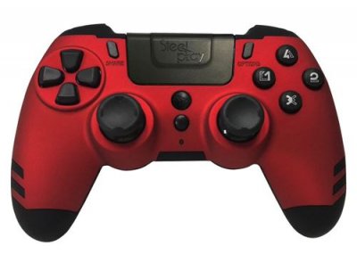 STEELPLAY Manette sans fil  metaltech rouge pour ps4