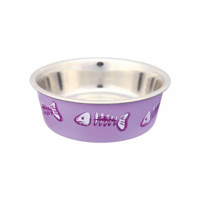 TRIXIE Mangeoire &agrave; motifs pour poissons en acier inoxydable 12 cm 