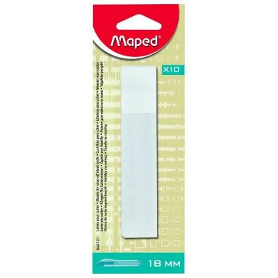 MAPED  Lames de rechange pour cutter, lame: 18 mm, contenu: