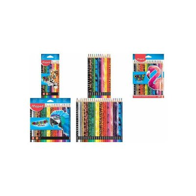 MAPED   crayon de couleur triangulaire color'peps animals noir