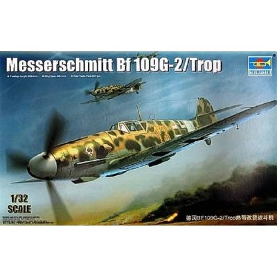 TRUMPETER Maquette avion : messerschmitt bf 109g-2-trop 