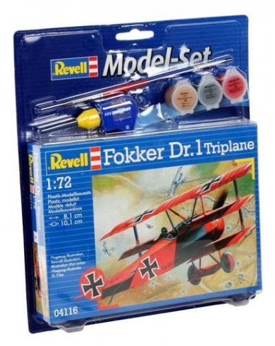 REVELL MODEL SET Maquette avion&nbsp;: model-set&nbsp;: fokker dr.1 triplane