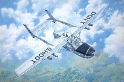 RODEN Maquette avion  Cessna O-2 Skymaster- 1/32 - Maquette d'avion