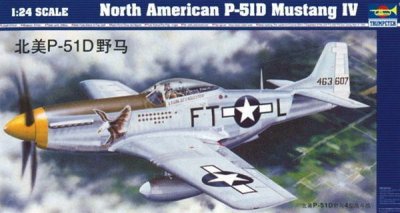 TRUMPETER Maquette avion  North American P-51D Mustang IV - 1/24 - Maq