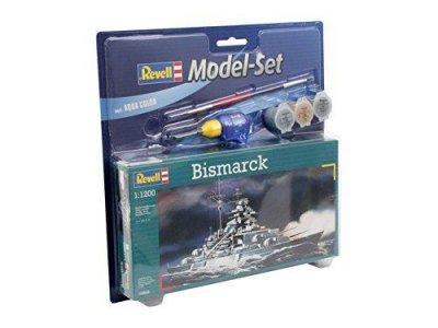 REVELL MODEL SET Maquette bateau Revell bismarck model set1/1200- 1/1200 - Maquette de